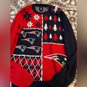 Women’s New England Patriots ugly Christmas sweater